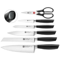 Zwilling Sæt Med Knivblok Med KiS Teknologi 7-dele, Sort -Zwilling Butik 33760500 1 black