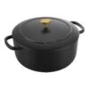 Ballarini Cocotte 24 Cm, Rund, Sort, Støbejern -Zwilling Butik 75003 541 0 000000919