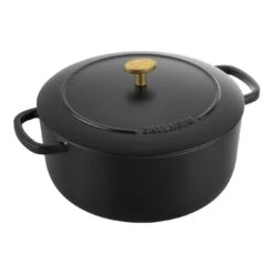 Ballarini Cocotte 24 Cm, Rund, Sort, Støbejern
