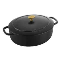 Ballarini Cocotte 29 Cm, Oval, Sort, Støbejern