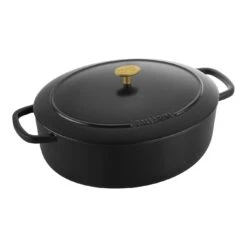 Ballarini Cocotte 33 Cm, Oval, Sort, Støbejern