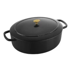 Ballarini Cocotte 37 Cm, Oval, Sort, Støbejern