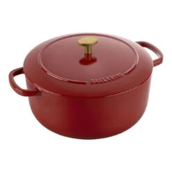 Ballarini Cocotte 24 Cm, Rund, Rød, Støbejern