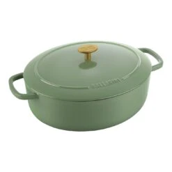 Ballarini Cocotte 29 Cm, Oval, Grøn, Støbejern