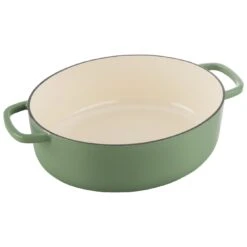Ballarini Cocotte 29 Cm, Oval, Grøn, Støbejern 10 Ballarini Cocotte 29 Cm, Oval, Grøn, Støbejern -Zwilling Butik 75003 569 0 000000951