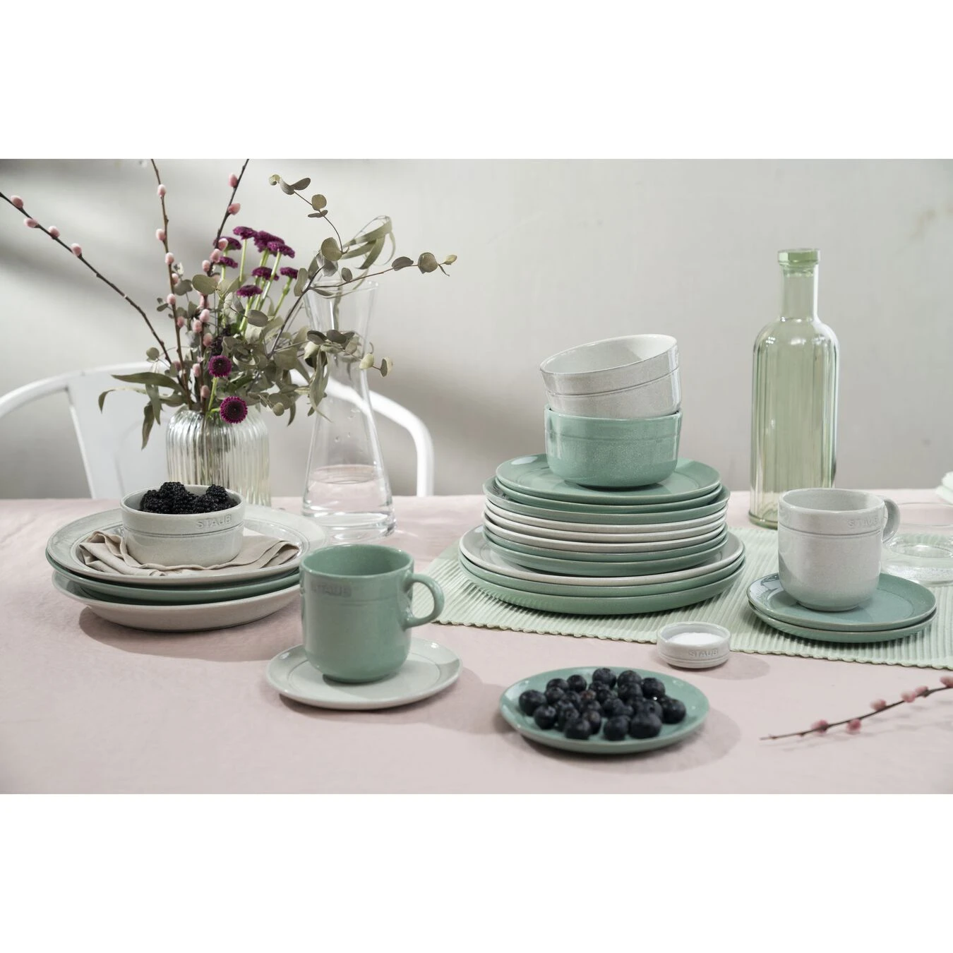 Staub Tallerken Flad 20 Cm, Keramisk, Salvie 7 Staub Tallerken Flad 20 Cm, Keramisk, Salvie - Billede 5